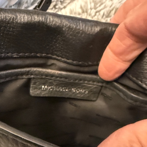 Michael Kors Sleek Leather Black Crossbody Bag - Picture 11 of 12